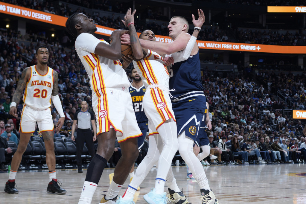 Nikola Jokić na meču Denver - Atlanta
