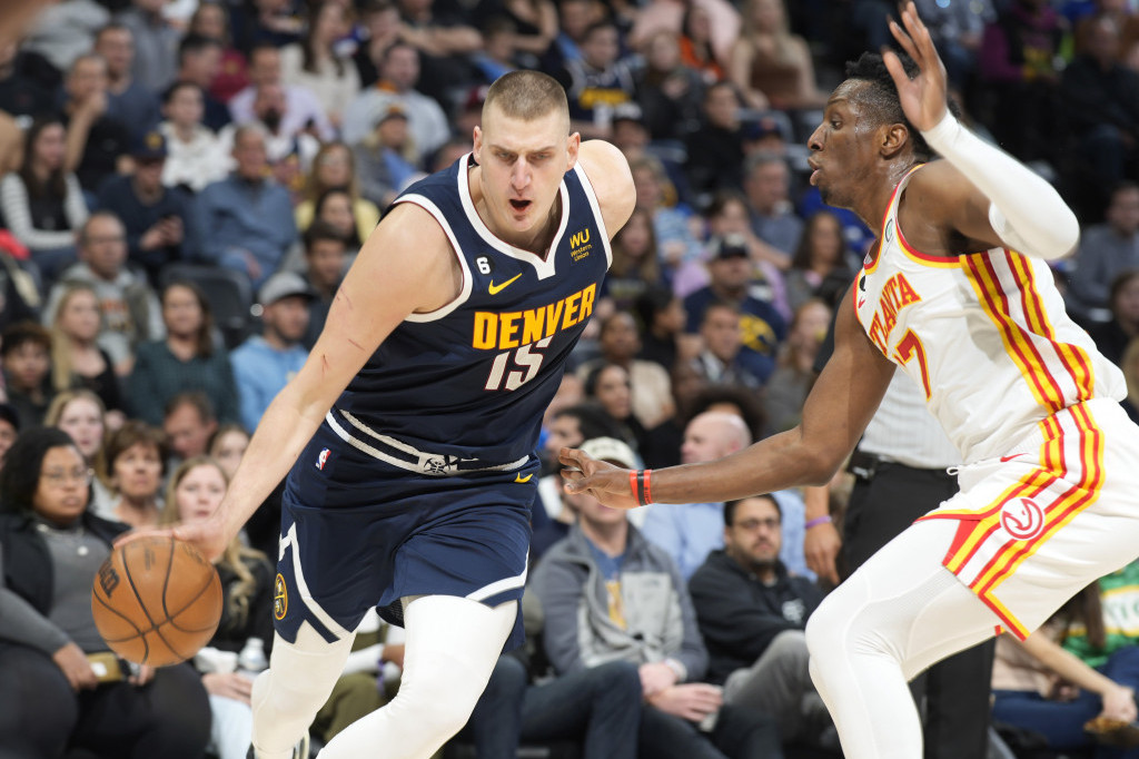 Nikola Jokić na meču Denver - Atlanta
