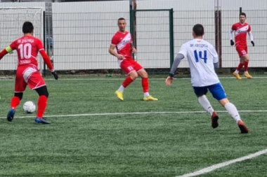 NEVREME JAČE OD FUDBALA: Leskovčani i Skopljanci "plesali" samo jedno poluvreme! (FOTO GALERIJA)