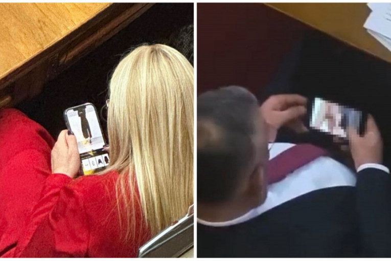 SRBIJA GORI, SPS SE ČEŠLJA! Poslanici SPS gledaju por**će i onlajn šopinguju dok se Vučić bori za Kosovo! (FOTO, VIDEO)
