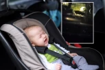 JEZIVO! Ostavili dete samo u automobilu u toku noći u Beogradu, prolaznik ostao zatečen prizorom! (FOTO)