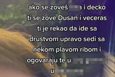 U GADNOM SI PROBLEMU: Devojka dojavila drugoj da je dečko Dušana vara i ogovara sa plavušom, a rekao da je sa DRUŠTVOM - EVO ŠTA SE DESILO