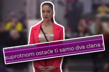 JEZIVA PORUKA SE POJAVILA NA PINKU TOKOM ZADRUGE: Ispod Anđele Đuričić stigla pretnja opasnom kriminalcu "Ostaće ti samo dva člana" (VIDEO)