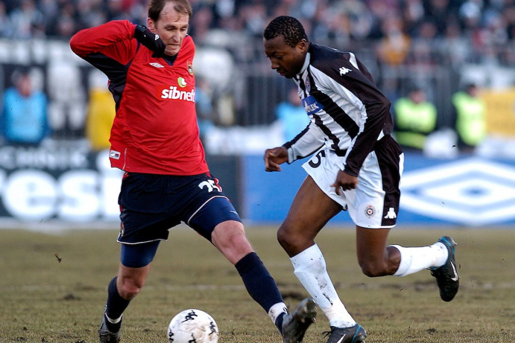 Obiora Odita u dresu Partizana