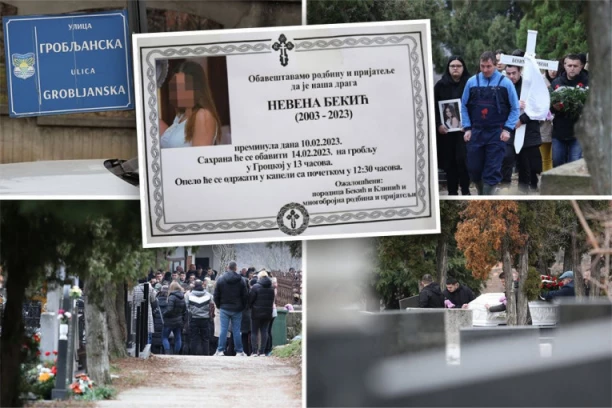 NENO MOJA, SINE MOJ, TAMO JE MESTO MENI, A NE TEBI! JECAJI PARALI NEBO NA GROBLJU U GROCKOJ: Sahranjena Nevena koju je ubio suprug! (FOTO)