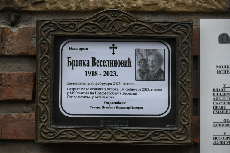Sahrana Branke Veselinović