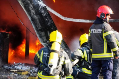 STRAVIČAN POŽAR KOD BEOČINA! Vatrena stihija se velikom brzinom ŠIRI KA ŠUMI! Vatrogasci nemoćni, plamen se vidi i iz Novog Sada!
