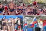 LUDI RUSI! Stotine muškaraca i žena učestvovalo u "ledenom izazovu" na debelom minusu, OVO je razlog! (VIDEO)