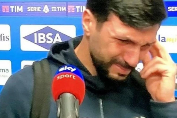 POTRESNE SCENE: Dao gol, pa BRIZNUO U PLAČ zbog Siniše Mihajlovića!