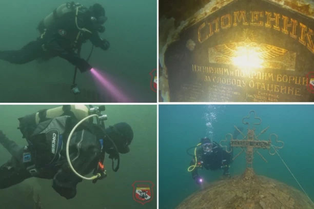 POSLEDNJA UPALJENA SVEĆA I DALJE STOJI USPRAVNO! Ronioci uronili u 18 metara potopljenu ''Valjevsku Gračanicu'', prizor ih je SLEDIO! (FOTO)