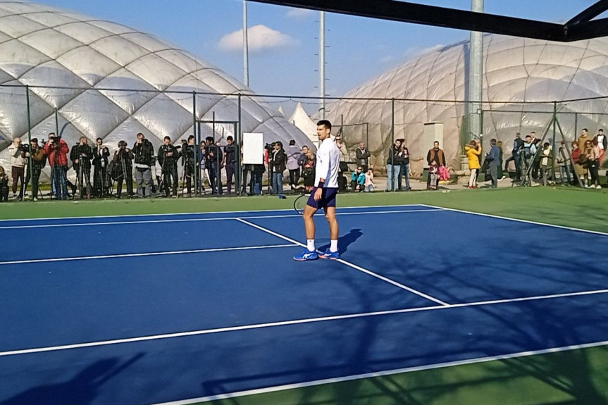 Novak Đoković trenira na Dorćolu