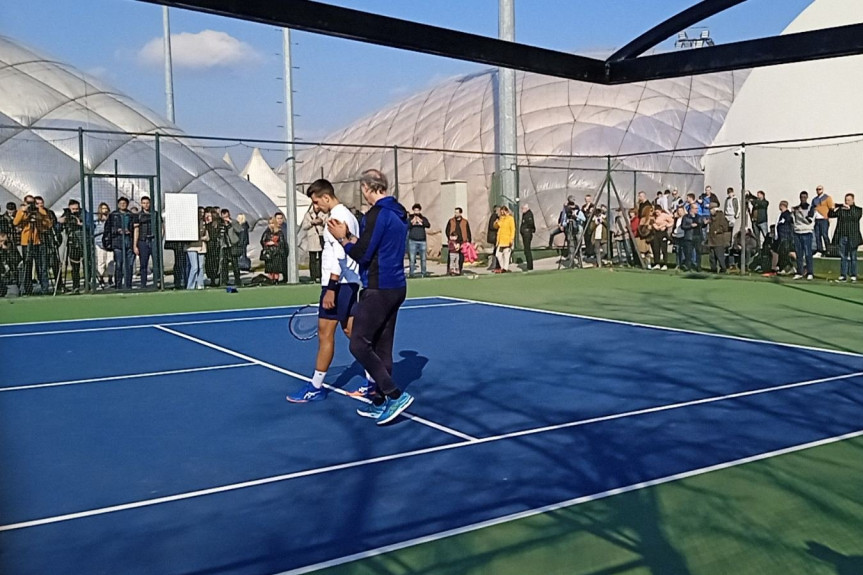 Novak Đoković trenira na Dorćolu