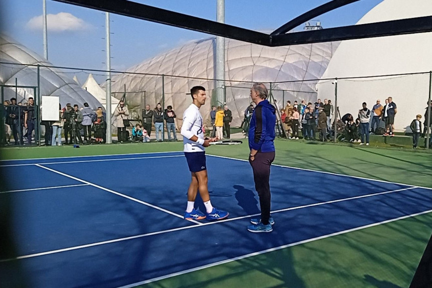 Novak Đoković trenira na Dorćolu