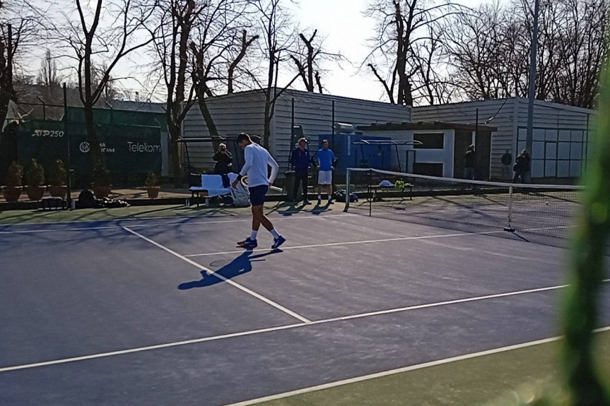Novak Đoković trenira na Dorćolu