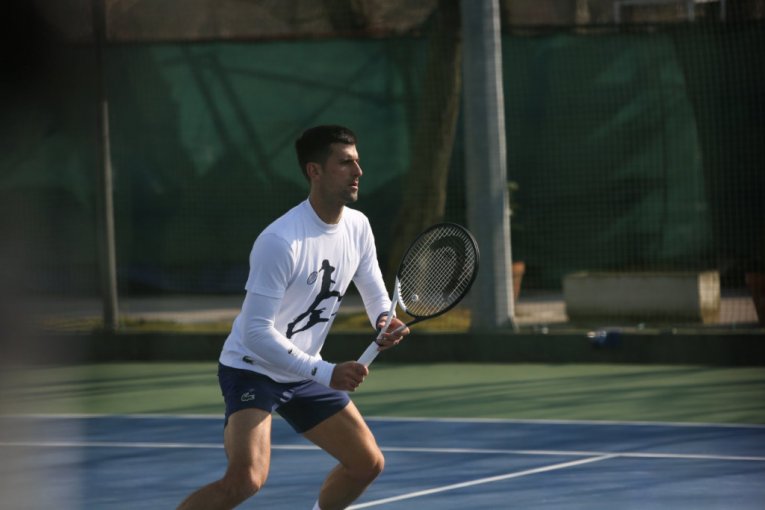Novak Đoković trenira na Dorćolu