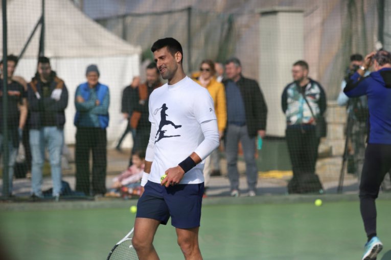 Novak Đoković trenira na Dorćolu