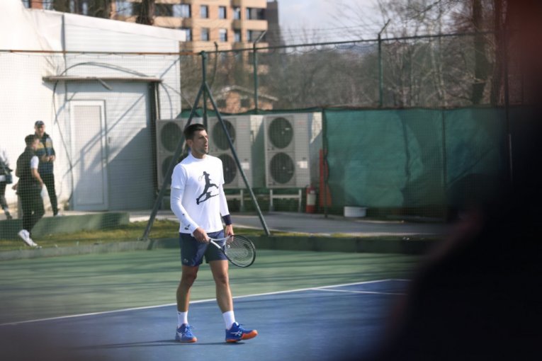 Novak Đoković trenira na Dorćolu