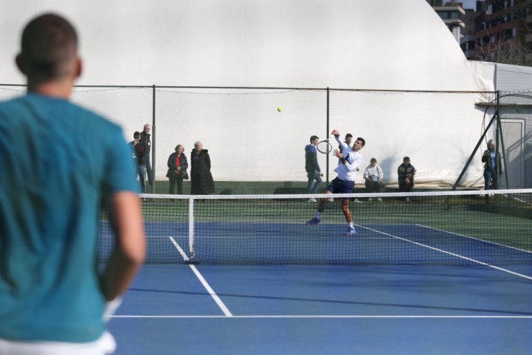 Novak Đoković trenira na Dorćolu