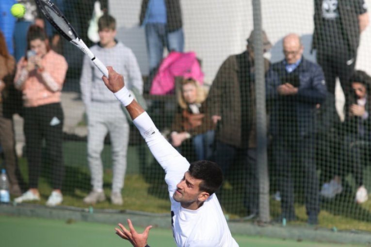 Novak Đoković trenira na Dorćolu