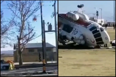 LETEO, A ONDA ODJEDNOM KRENUO DA PONIRE: Srušio se helikopter u kom je bio iranski ministar (VIDEO)