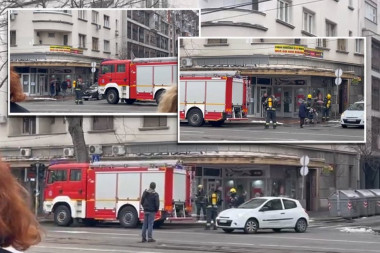 DRAMA U CENTRU BEOGRADA: Vatrogasci hitno izašli na teren, tri vozila u pripravnosti (VIDEO)