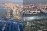 NEVEROVATAN PRIZOR SA KULE BEOGRAD: Šeta po samom vrhu i snima se dronom! Opasan trend na duštvenim mrežama, od samog gledanja SKAČE PRITISAK! (VIDEO)