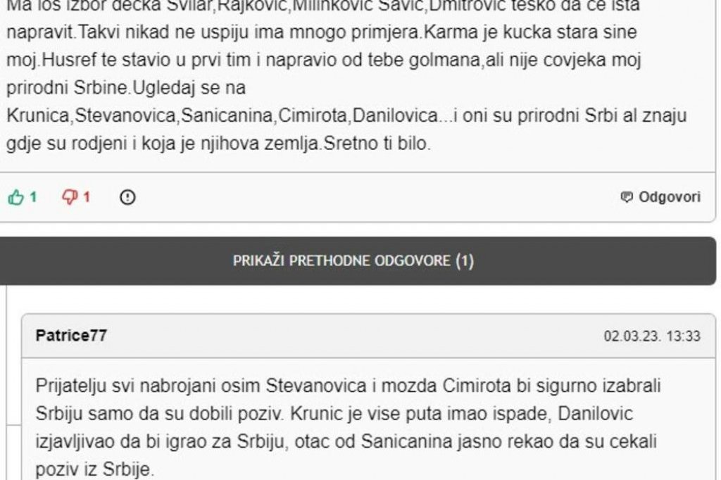 Poruke mržnje upućene Vladanu Kovačeviću