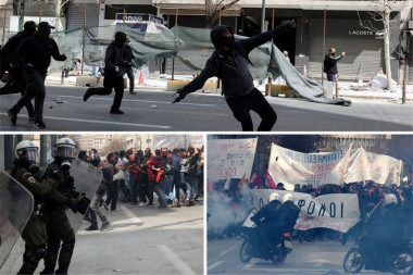 OGROMAN PROTEST U GRČKOJ ZBOG ŽELEZNIČKE NESREĆE: Ne prestaje haos na ulicama, na hiljade nezadovoljnih ljudi!