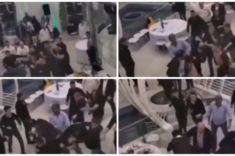 NE ZNA SE KO KOGA UDARA, LETE FLAŠE, SEVAJU PESNICE! Objavljen snimak masovne tuče na Ledinama: Bili se oko muzike! (VIDEO)