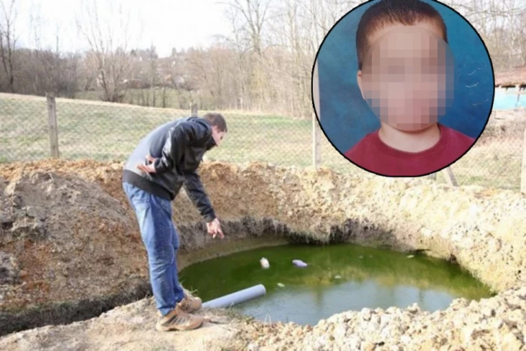 PLIŠANI MEDVEDIĆI NA KOVČEGU: Potresne scena na sahrani dečaka koji se udavio u septičkoj jami!