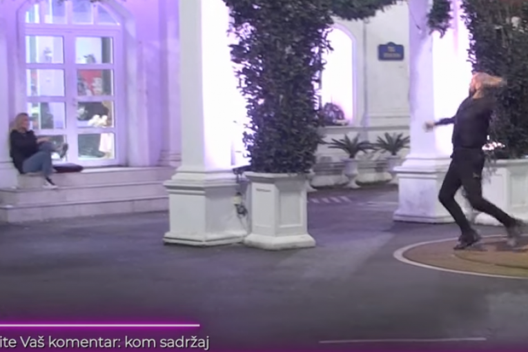 Zvezdan Slavnić gađa kamenjem Anu Ćurčić Zadruga 6