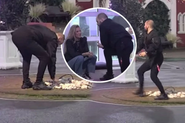 MONSTRUOZNO PONAŠANJE ZVEZDANA SLAVNIĆA! Bivši robijaš kao prava psihopata - dohvatio KAMEN da gađa Anu, ona se PRESAVILA od njegove torture! (VIDEO)