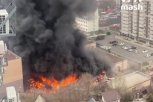 GORI ZGRADA RUSKE FSB: Čula se jaka eksplozija pre nego što je buknua vatra (VIDEO)
