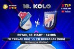 Meč 18. kola Srpske lige – grupa Beograd, samo na Xtip Stream-u!