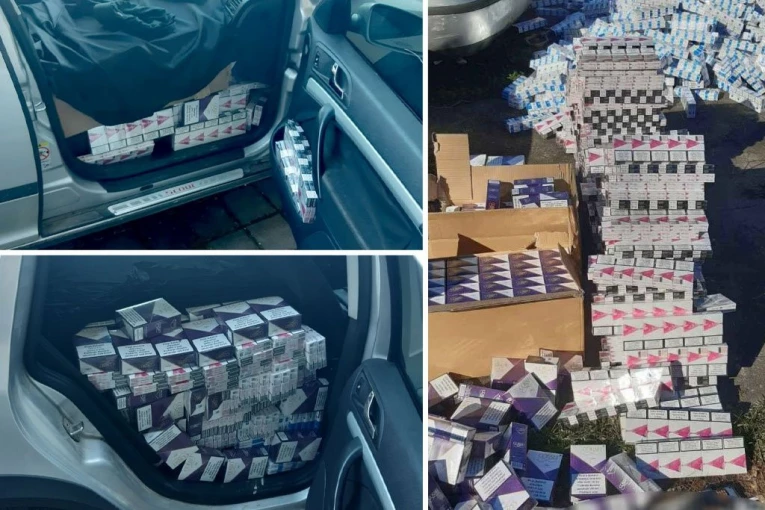 VELIKA AKCIJA POLICIJE KOD MALOG ZVORNIKA: Zaustavili automobil pun cigareta (FOTO)