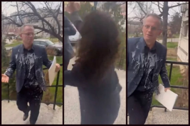 ALBANCI BESNI NA KURTIJA: Tortom i milkšejkom ispolivali glavnog pregovarača Prištine zbog ZSO (VIDEO)