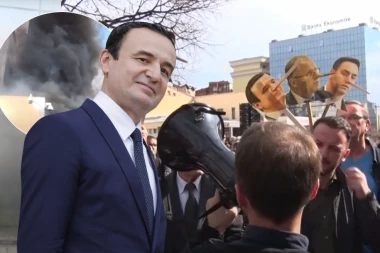 DIMNE BOMBE U PRIŠTINI: Traži se smena Aljbina Kurtija, na jarbole okačene bele zastave (VIDEO)