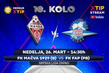 Meč 18. kola Srpske lige – grupa Zapad, samo na Xtip Stream-u!