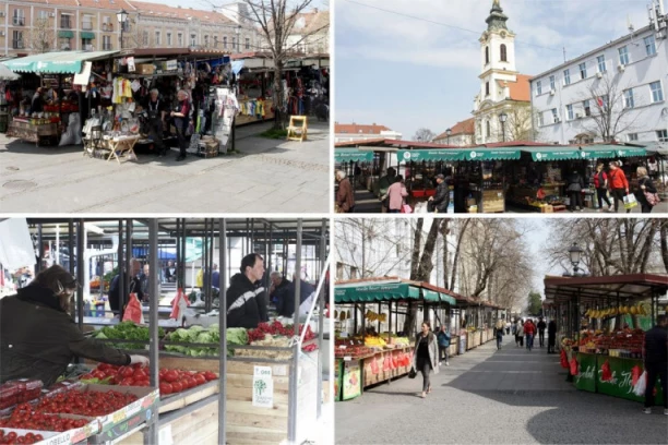 ZEMUNSKA PIJACA POMERENA - ČIM PROĐU RADOVI, SVE SE VRAĆA NA STARO: Sve funkcioniše uprkos obimnom projektu zamene kanalizacione mreže