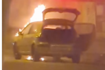 BUKTINJA NA MAGISTRALI! Zapalio se automobil u Zrenjaninu! (VIDEO)