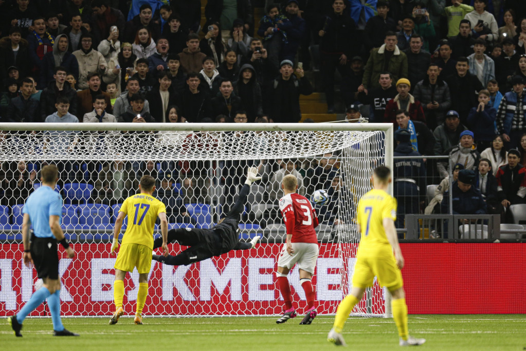 Detalj sa meča Kazahstan - Danska