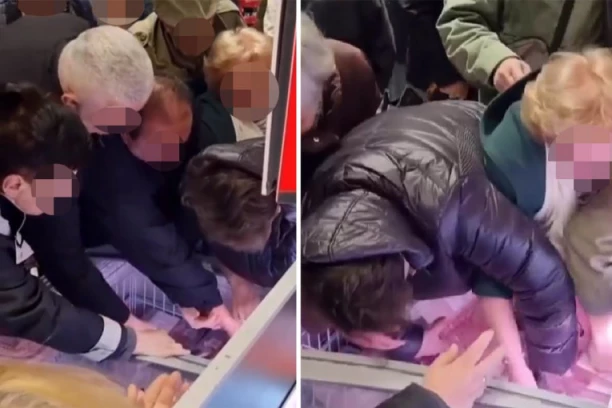 I POSLEDNJI ĆEVAP "PAO" U BEOGRADSKOM SUPERMARKETU: Penzioneri se pobili oko ovog proizvoda, žena legla preko frižidera da zadrži pakovanje! (VIDEO)