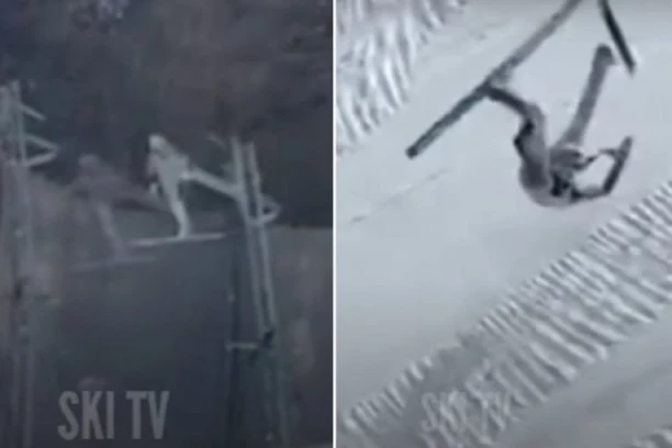 JEZIV SNIMAK IZ SLOVENIJE:  Ski skakač poleteo, pa se isprevrtao u vazduhu (VIDEO)