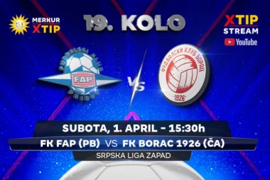 Derbi meč 19. kola Srpske lige – grupa Zapad, samo na Xtip Stream-u!