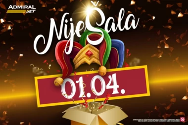 NIJE PRVOAPRILSKA ŠALA, PROVERITE VAŠ ADMIRALBET NALOG DANAS!