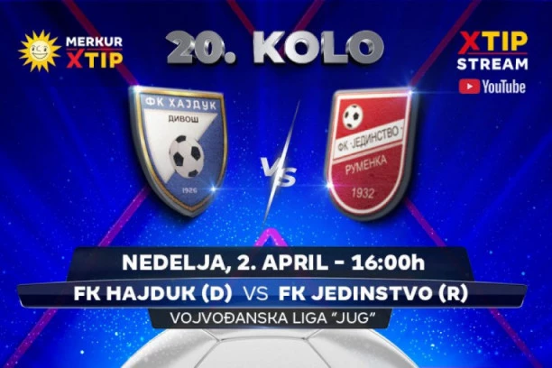 Derbi 20. kola Vojvođanske lige – grupa Jug, samo na Xtip Stream-u!