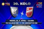 Derbi 20. kola Vojvođanske lige – grupa Jug, samo na Xtip Stream-u!