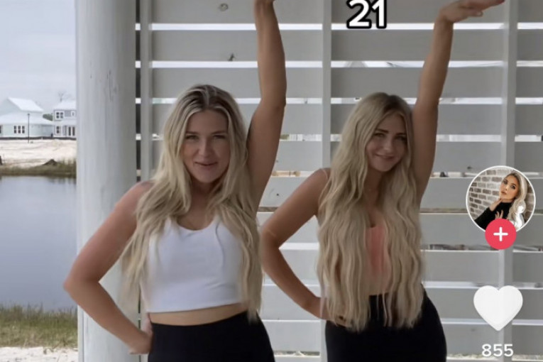 Maćeha i ćerka snimaju se za TikTok slično obučene