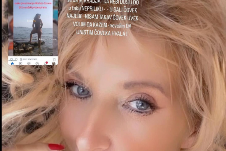 Suzana Perović Blondi upozorenje