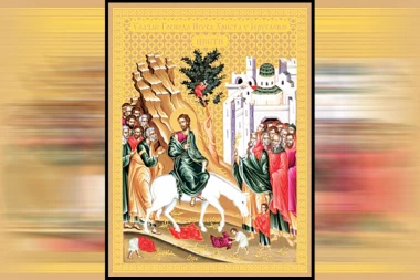 SRPSKI TELEGRAF DARUJE: Uz današnji broj POKLON ikona Cveti u ZLATOTISKU!